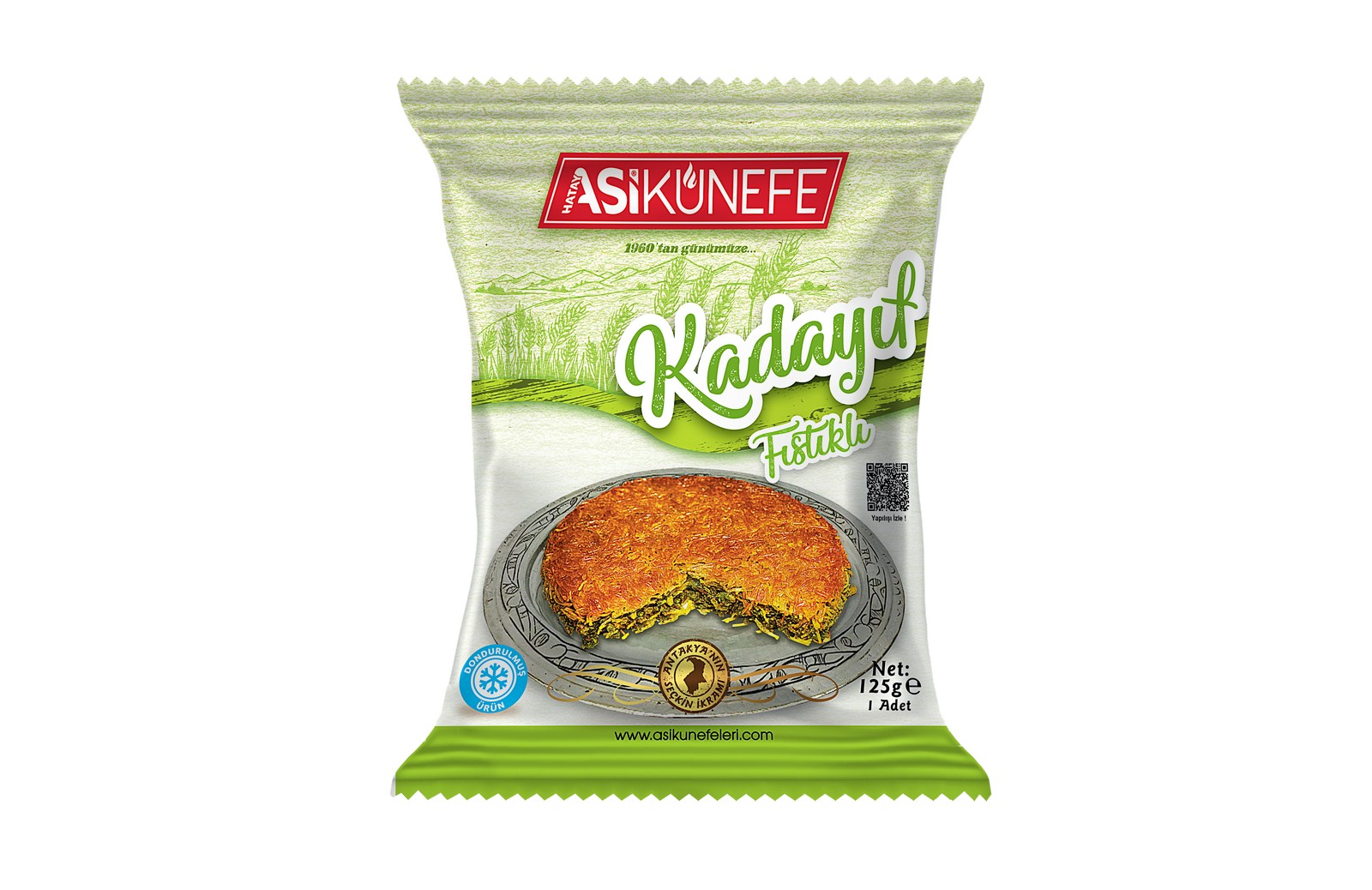 12 Adet Çiğ Donuk Fıstıklı Kadayıf